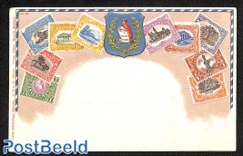 UPU postcard with stamps from Guatemala pictured