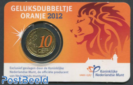 10 cent 2012 Geluksdubbeltje coincard