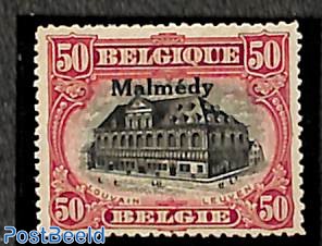 Malmedy 50c, Stamp out of set