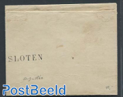 Letter from Amsterdam with Sloten mark