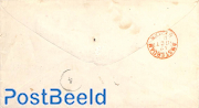 Little envelope from Zwolle to Amsterdam with a proef stempel and a Amsterdam mark